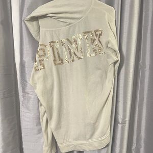 VS PINK Hooded Sweatshirt. Size Large.